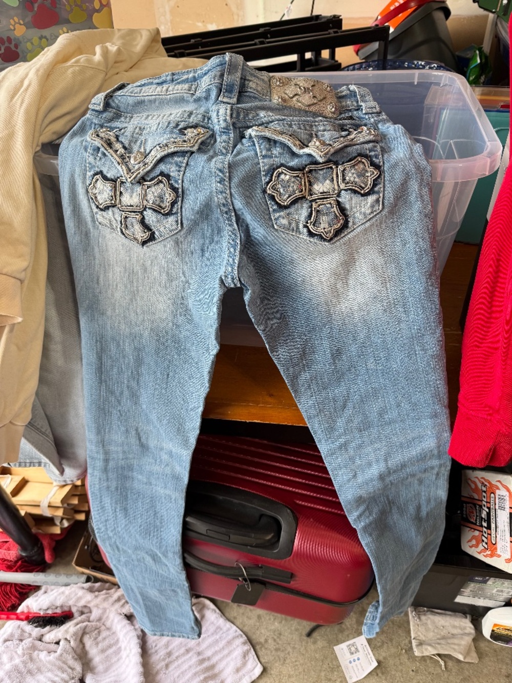 Women’s “Miss Me” distressed jeans